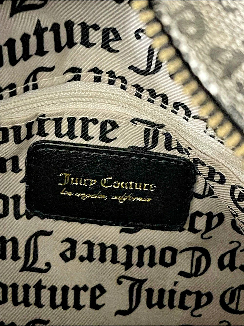 Juicy Couture Logo Print Tote Bag Black & White - Picture 4 of 4